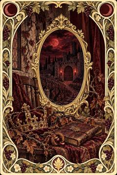 死神のマルーン。中央の鏡に色が映る絵