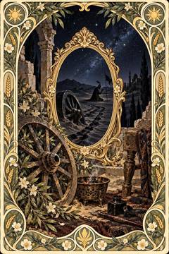 戦車のブラック。中央の鏡に色が映る絵