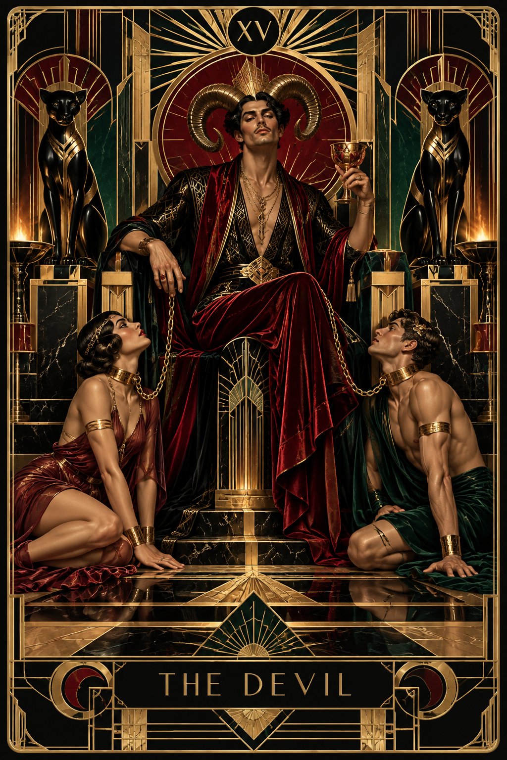 現代アール・デコの悪魔
