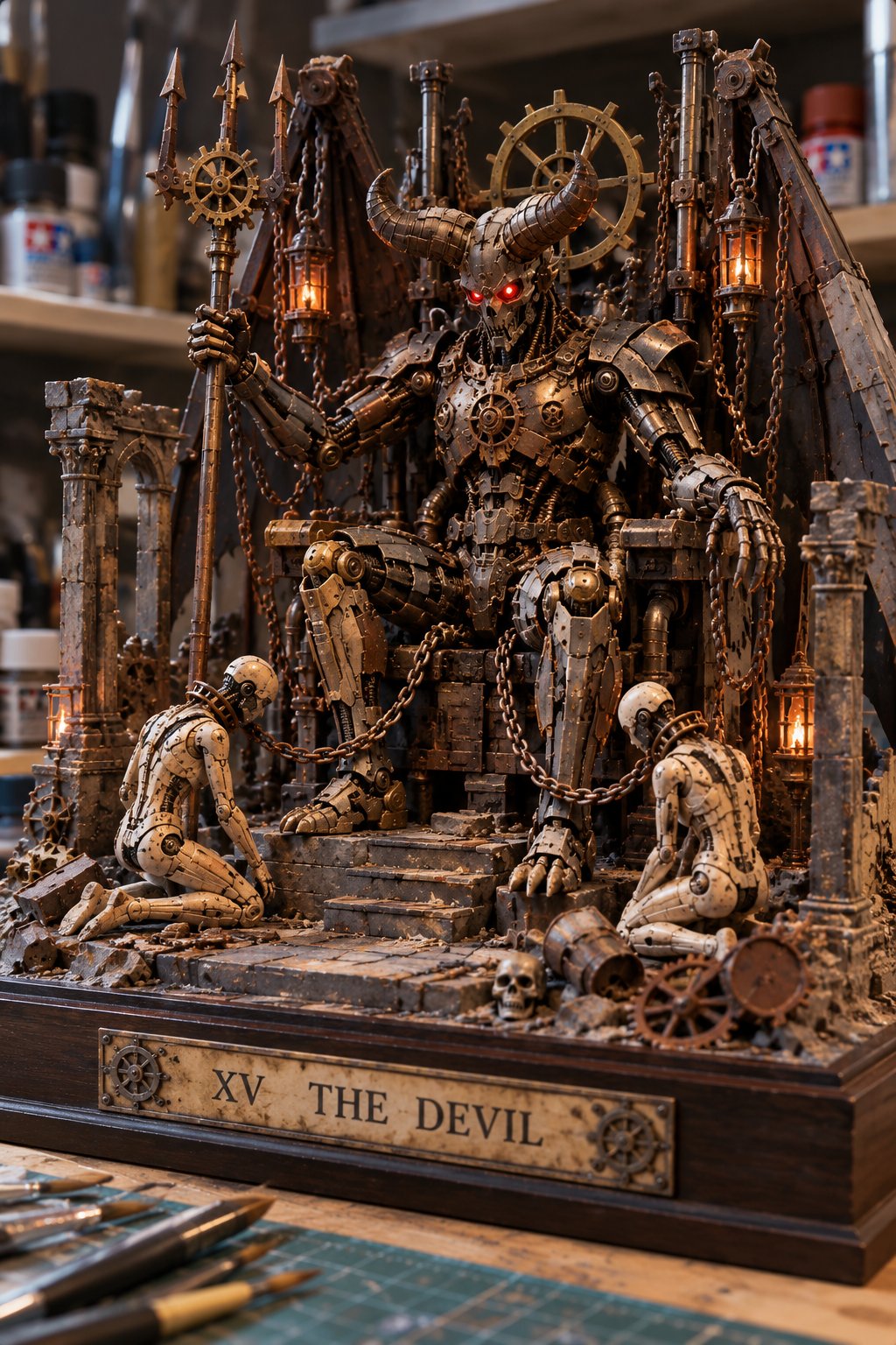 プラモデルのジオラマの悪魔