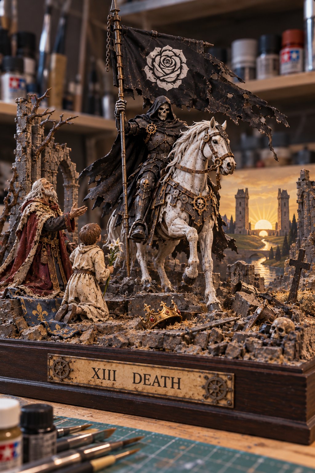 プラモデルのジオラマの死神