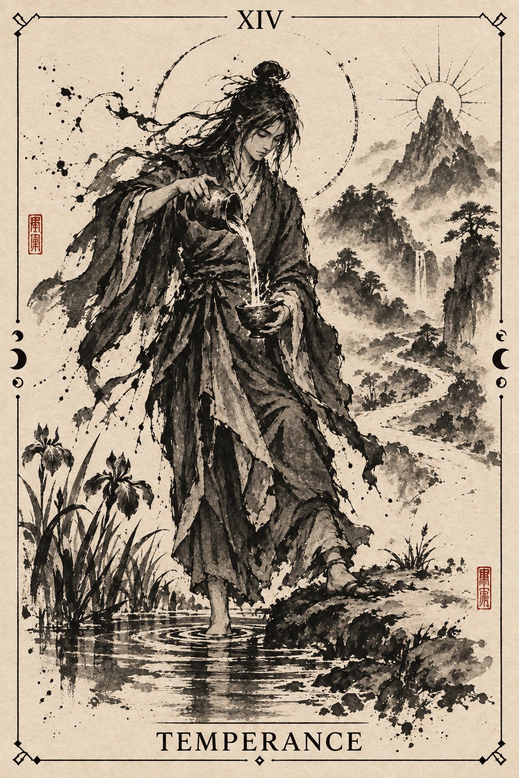 水墨画の節制