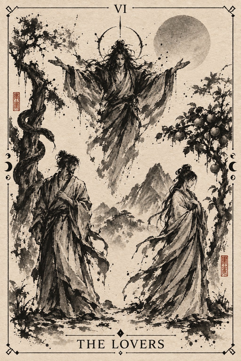 水墨画の恋人