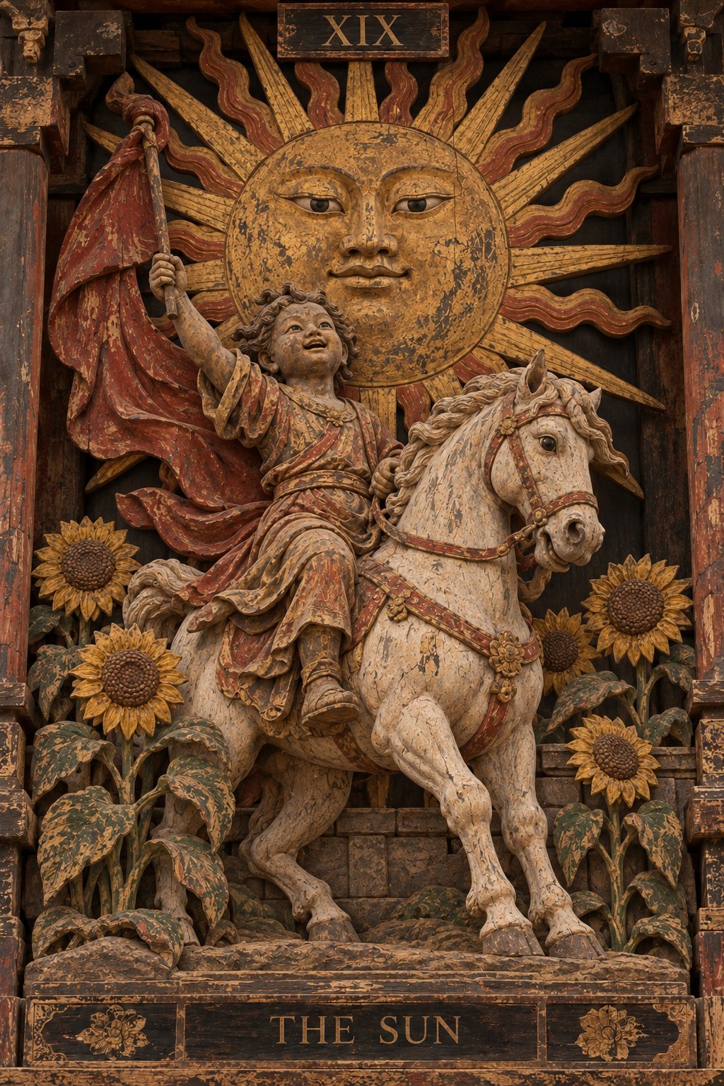 運慶・快慶の木の仏像の太陽
