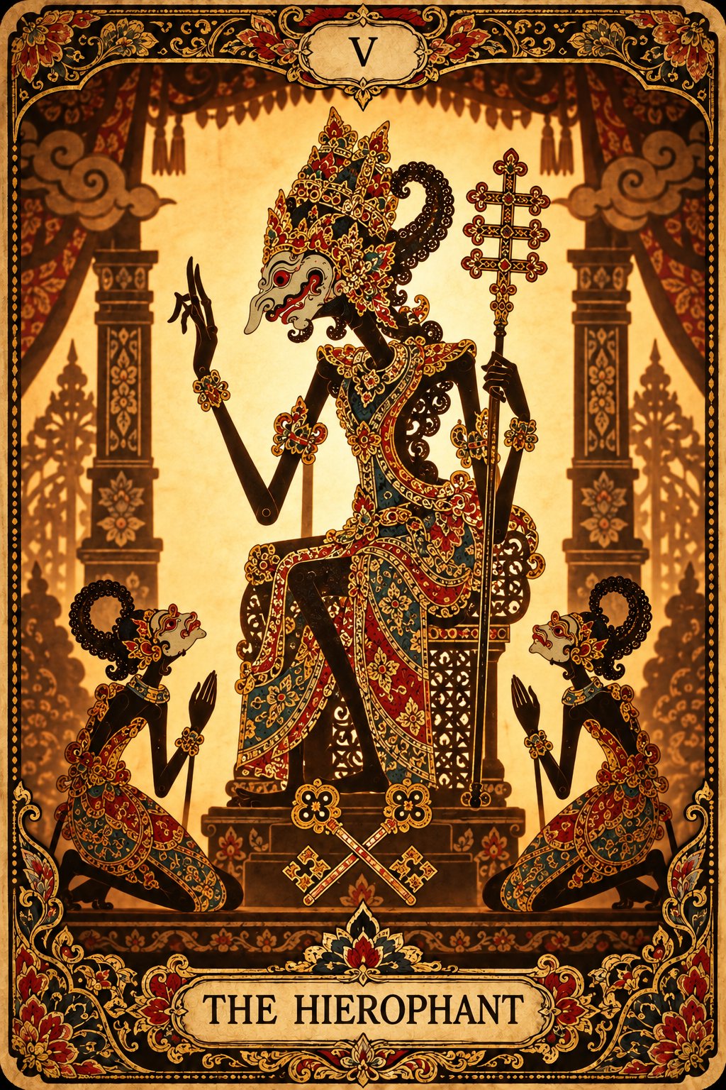 インドネシアの影絵の法王