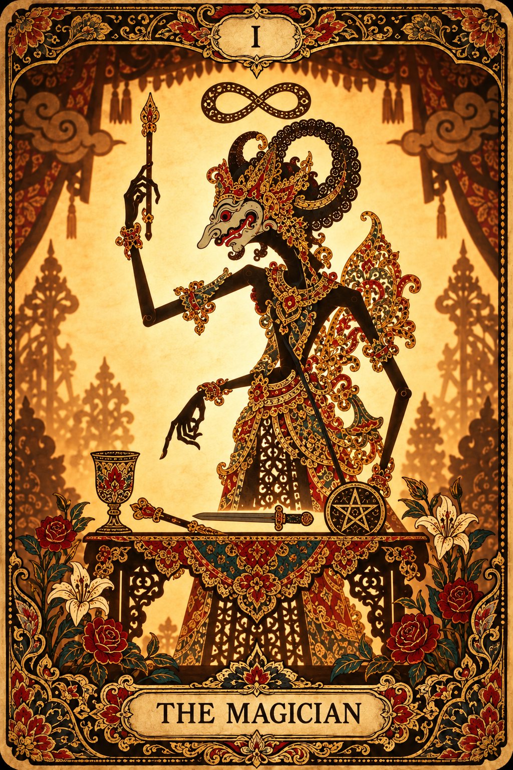 インドネシアの影絵の魔術師