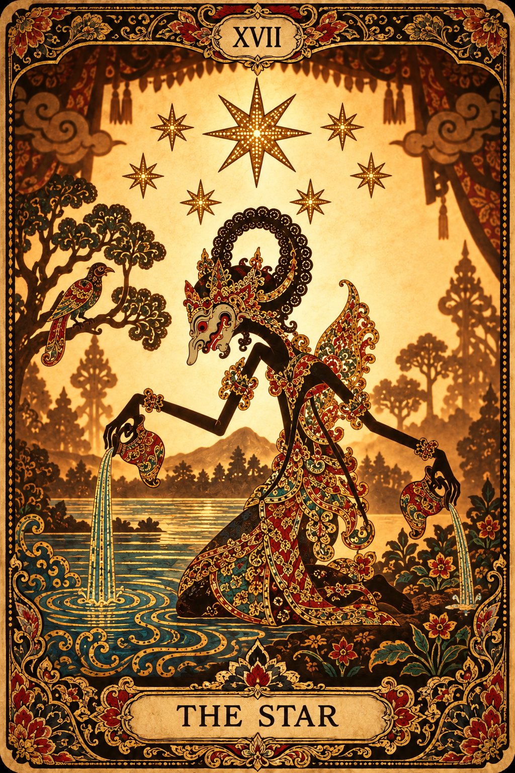 インドネシアの影絵の星