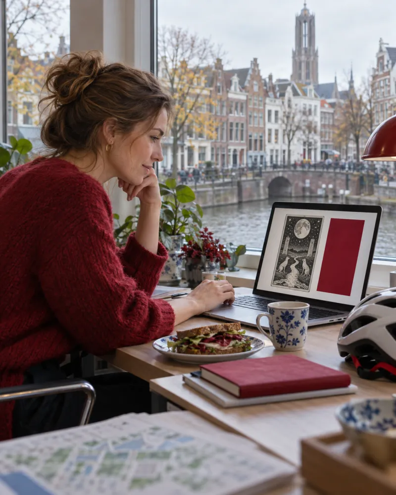 Mhusika wa kubuni. Sanne de Vries, miaka 36, anaishi Utrecht. Anashughulikia sera za tabianchi katika ofisi ya halmashauri ya jiji.